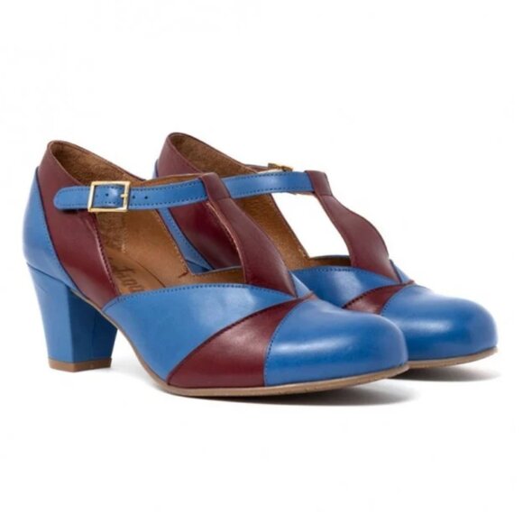 La Veintinueve Dana T-Strap Pumps 40 - Picture 2 of 7